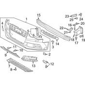 Audi Radiator Support Splash Shield - Genuine Audi 8T0807611A
