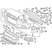 Audi Radiator Support Splash Shield - Genuine Audi 8T0807611B