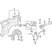 Audi Fuel Filler Door - Genuine Audi 8T0809907GRU
