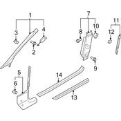Audi Door Sill Plate - Genuine Audi 8T0853374K01C
