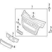 Audi Grille - Genuine Audi 8T0853651F1RR