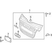 Audi Grille - Genuine Audi 8T0853651P1RR