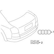 Audi Hatch Emblem - Genuine Audi 8T0853740