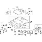 Audi Reading Light - Genuine Audi 8T0947140ET1