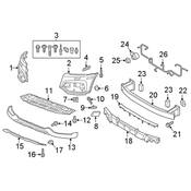 Audi Radiator Support Splash Shield - Genuine Audi 8U0807233H
