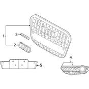 Audi License Plate Bracket - Genuine Audi 8U0807285T94