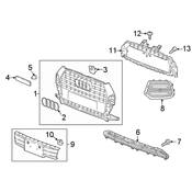 Audi Grille - Genuine Audi 8U0807683C4U8