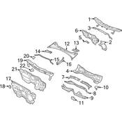 Audi Cowl Seal - Genuine Audi 8U0821170