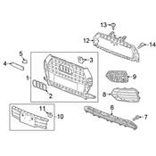 Audi Grille - Genuine Audi 8U0853651AAT94