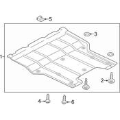 Audi Radiator Support Splash Shield - Genuine Audi 8U0863821A