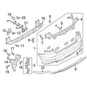 Audi Bumper Cover Hardware Kit - Genuine Audi 8V0098627A
