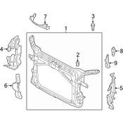 Audi Radiator Support Air Duct - Genuine Audi 8V0121285B