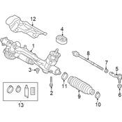 Audi Steering Tie Rod End - Genuine Audi 8V0423812