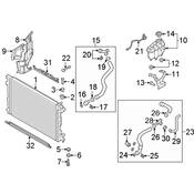 Audi Radiator Support Air Duct - Genuine Audi 8W0121283AR
