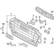 Audi Grille - Genuine Audi 8W0853651DFCKA