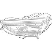 Audi Headlight Assembly - Genuine Audi 8W0941012B