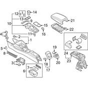 Audi Console Cap - Genuine Audi 8V08632736PS