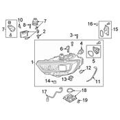 Audi Headlight Motor - Genuine Audi 8V0941295