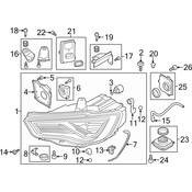Audi Headlight Assembly - Genuine Audi 8V0941773B