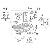 Audi Headlight Bulb - Genuine Audi 8V0998474