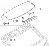 Audi Spoiler Clip - Genuine Audi 8V3827717