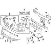 Audi Bumper Cover Reinforcement Bracket - Genuine Audi 8V5807409A