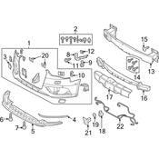 Audi Bumper Cover Reinforcement Bracket - Genuine Audi 8V5807409B