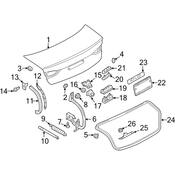 Audi Deck Lid Seal - Genuine Audi 8V5827705E
