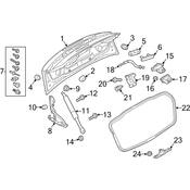Audi Deck Lid Stop Buffer - Genuine Audi 8V7827525