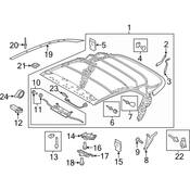 Audi Convertible Top Latch Bolt - Genuine Audi 8V7898052