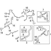 Audi Engine Coolant Breather Pipe - Genuine Audi 8W0121081EE