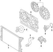 Audi Auxiliary Radiator - Genuine Audi 8W0121202A