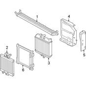 Audi Auxiliary Radiator Bracket - Genuine Audi 8W0121262D