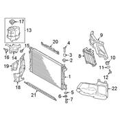 Audi Radiator Support Air Duct - Genuine Audi 8W0121283AN