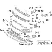Audi Radiator Support Air Deflector - Genuine Audi 8W0121764M