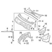 Audi Firewall Grommet - Genuine Audi 8W0122291AR