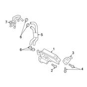 Audi DSG Transmission Oil Cooler Coolant Hoses - Genuine Audi 8W0122445C