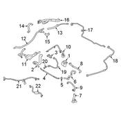 Audi Engine Coolant Pipe - Genuine Audi 8W0122449CH