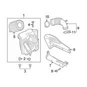 Audi Air Filter and Housing Assembly - Genuine Audi 8W0133837B