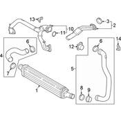 Audi Intercooler - Genuine Audi 8W0145805AE