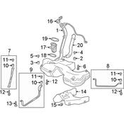 Audi Fuel Tank Strap Sleeve - Genuine Audi 8W0201840