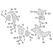 Audi Automatic Transmission Mount Bracket - Genuine Audi 8W0399118Q