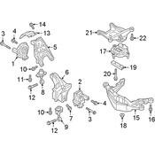 Audi Manual Transmission Mount - Genuine Audi 8W0399156AL