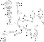 Audi Shock Absorber - Genuine Audi 8W0412019C