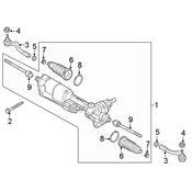 Audi Steering Rack Boot - Genuine Audi 8W0423831