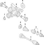 Audi CV Axle Assembly - Genuine Audi 8W0501204F
