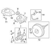 Audi Brake Master Cylinder Cap - Genuine Audi 8W0611367