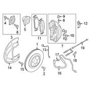 Audi Brake Hydraulic Hose - Genuine Audi 8W0611707D