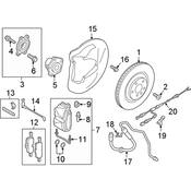 Audi Brake Hydraulic Hose - Genuine Audi 8W0611708B