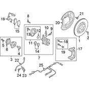 Audi Disc Brake Caliper - Genuine Audi 8W0615403SQB7